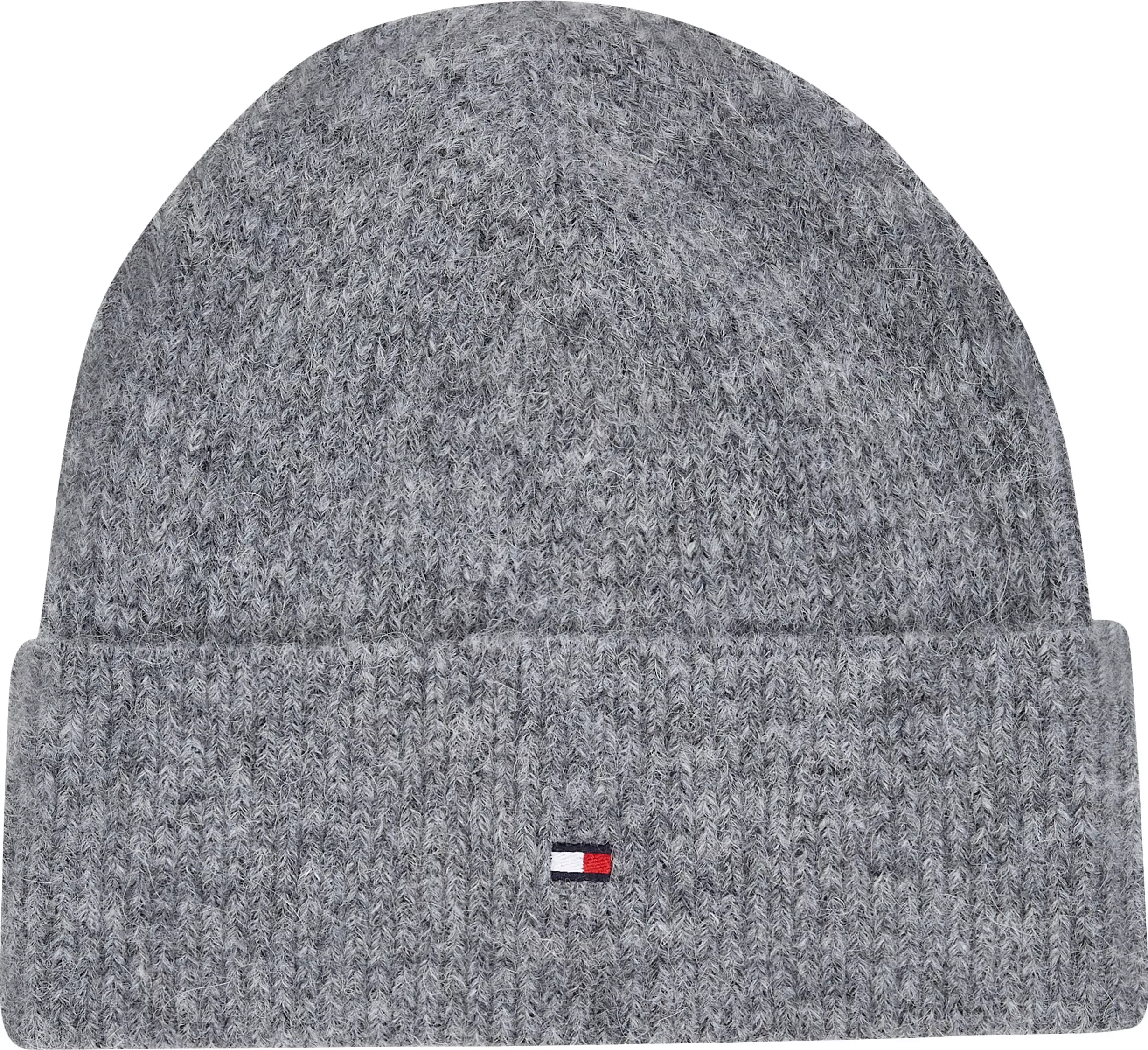 Tommy Hilfiger Strickmütze "ESSENTIAL FLAG FUZZY BEANIE", mit Logostickerei günstig online kaufen