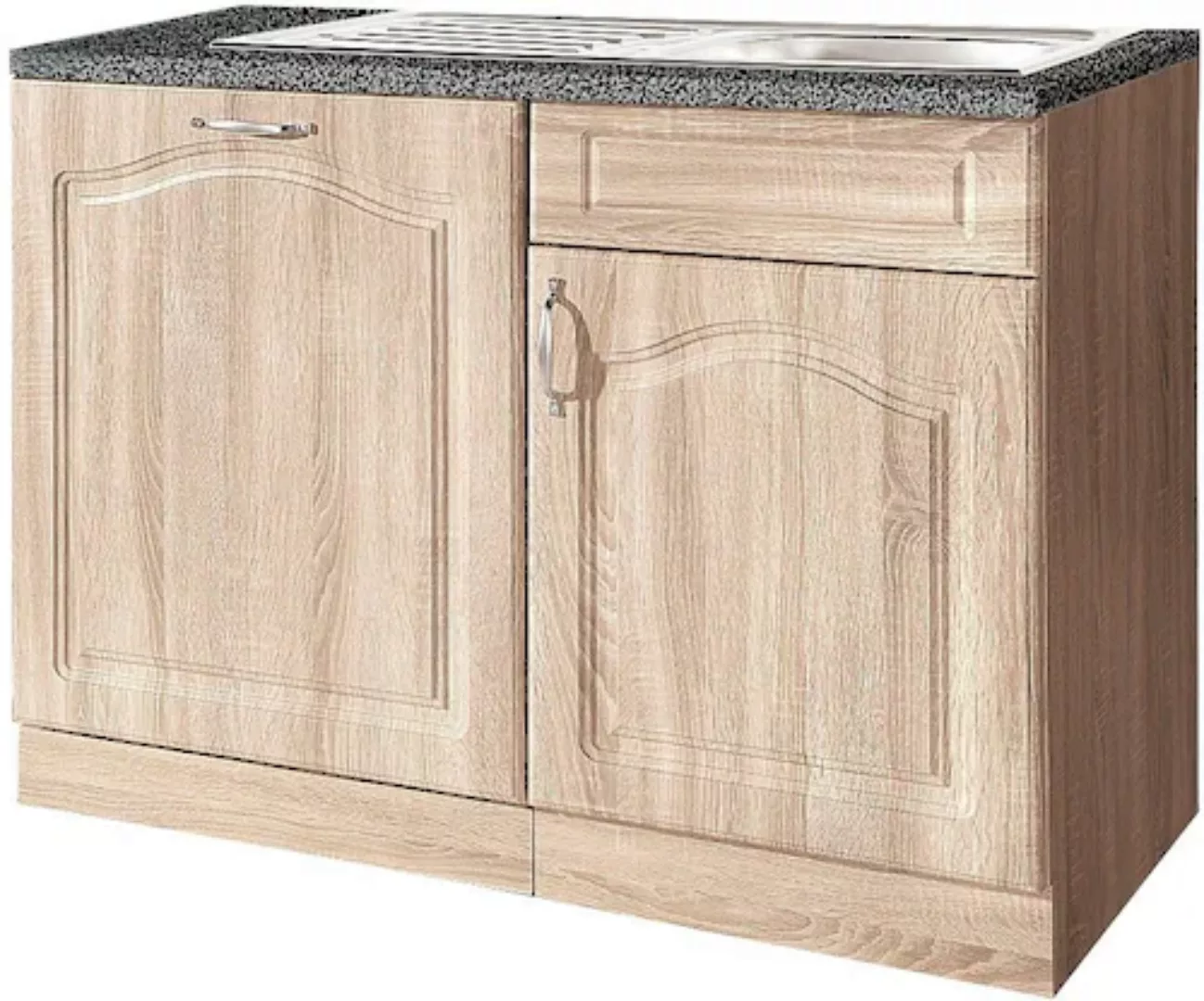 wiho Küchen Spülenschrank "Linz", 110 cm breit, inkl. Tür/Sockel für Geschi günstig online kaufen