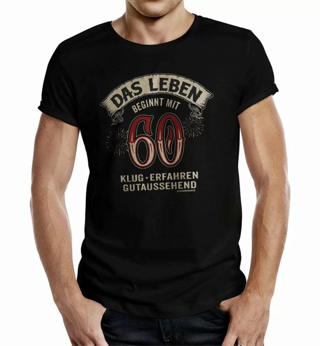 RAHMENLOS® T-Shirt Geschenk zum runden Geburtstag - Das Leben beginnt mit 6 günstig online kaufen