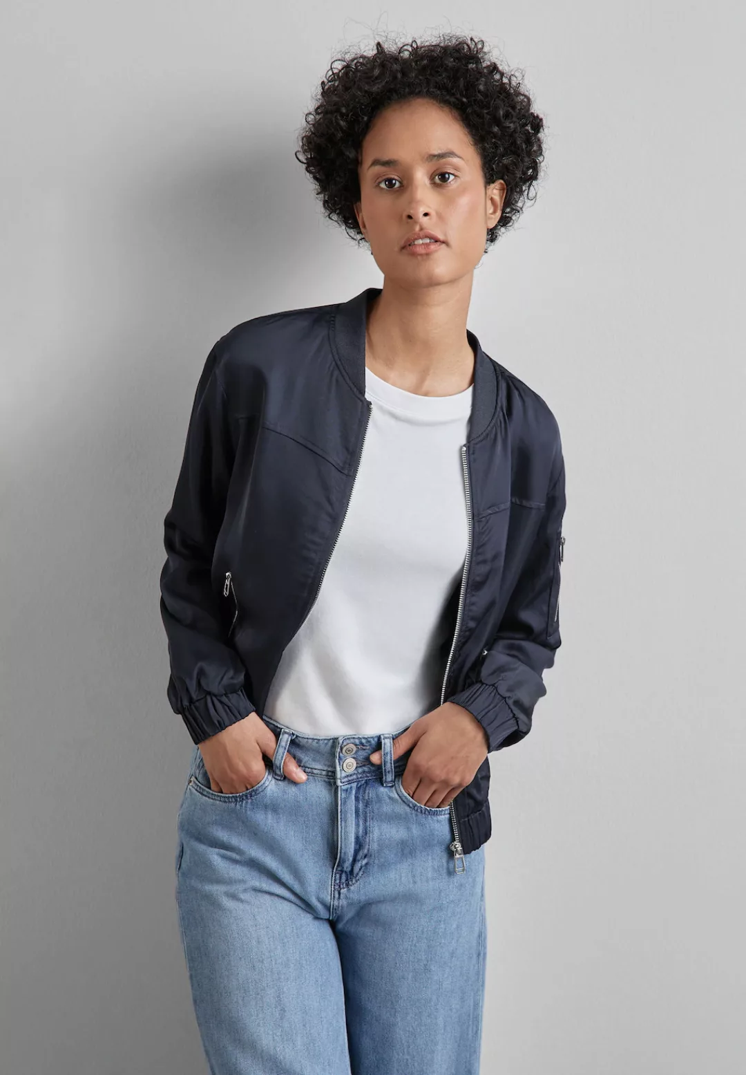 STREET ONE Blouson, ohne Kapuze, aus softer Viskose günstig online kaufen