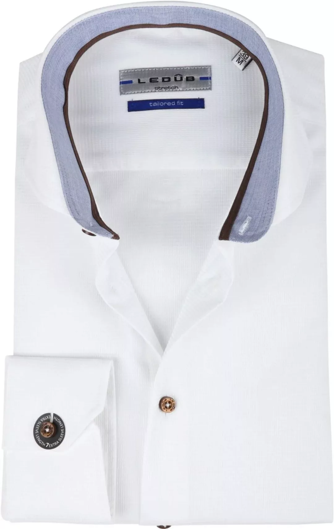 Ledub Hemd Weiß TF SL7 - Größe 39 günstig online kaufen