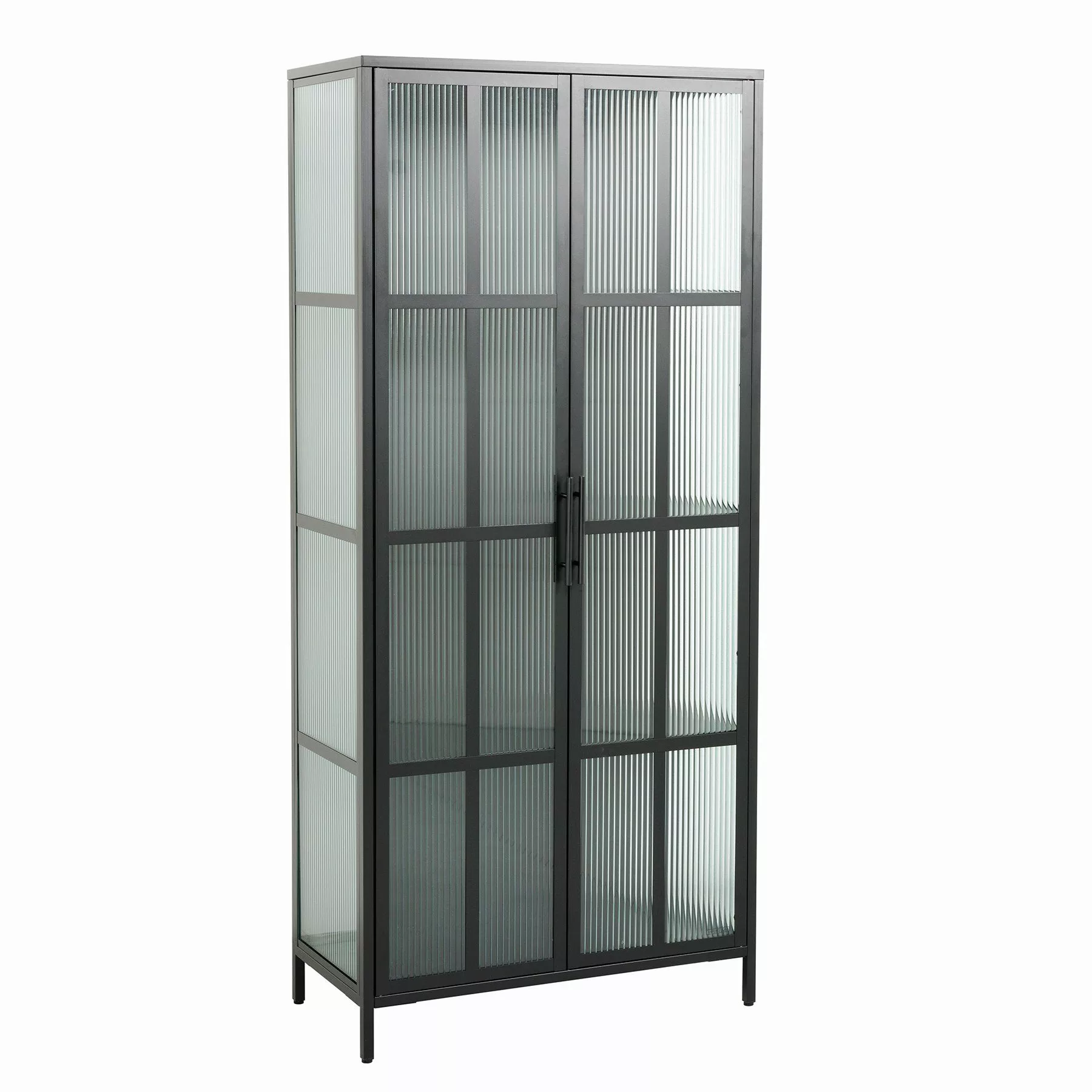 riess-ambiente Vitrine DURA STEEL 180cm schwarz günstig online kaufen