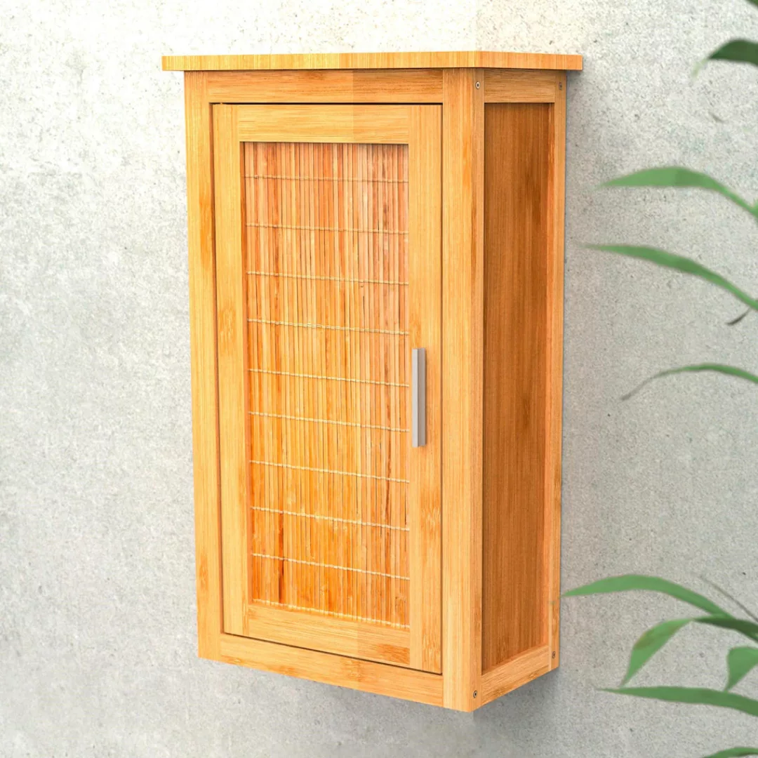 Eisl Hängeschrank "Bambus", Badezimmerschrank schmal für die Wand, nachhalt günstig online kaufen