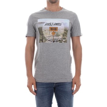 Jack & Jones  T-Shirts & Poloshirts 12138454 SUMMER TEE-LIGHT GREY MELANGE günstig online kaufen