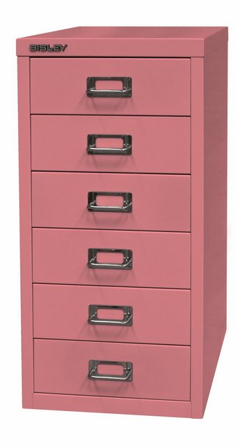 Bisley Aktenschrank MultiDrawer Schubladenschrank in Pink - Maße: H 59 x B günstig online kaufen