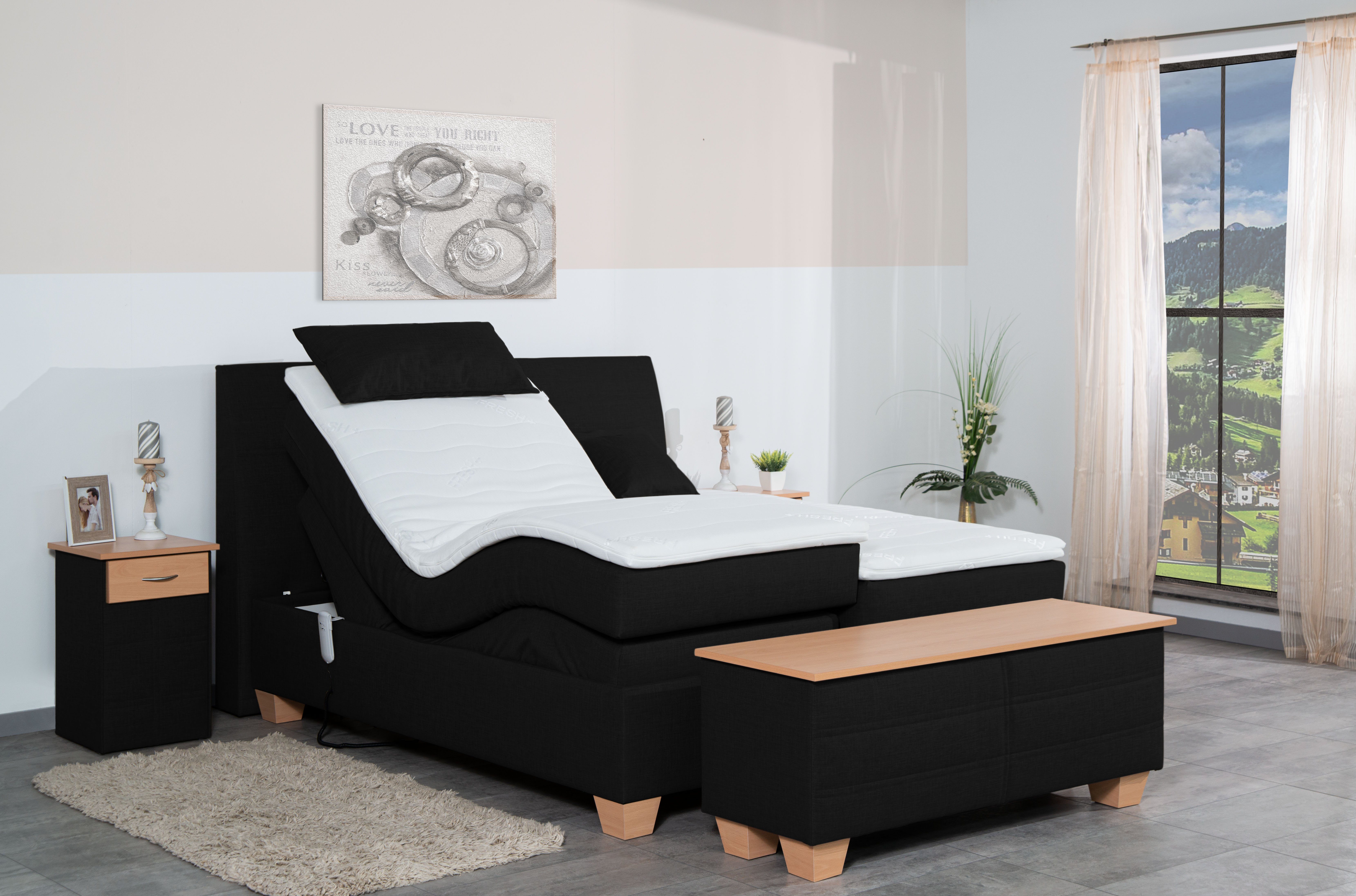Meisterbetten Boxspringbett Syma (mit Motor, 7-Zonen günstig online kaufen