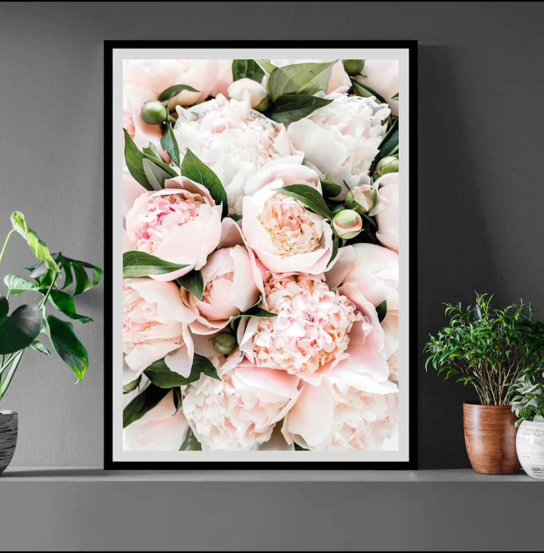 queence Bild »Stefanie«, Blumen, gerahmt, Rosen günstig online kaufen