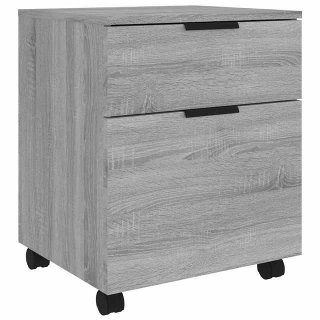 Vidaxl Mobiler Aktenschrank Mit Rollen Grau Sonoma 45x38x54 Cm günstig online kaufen