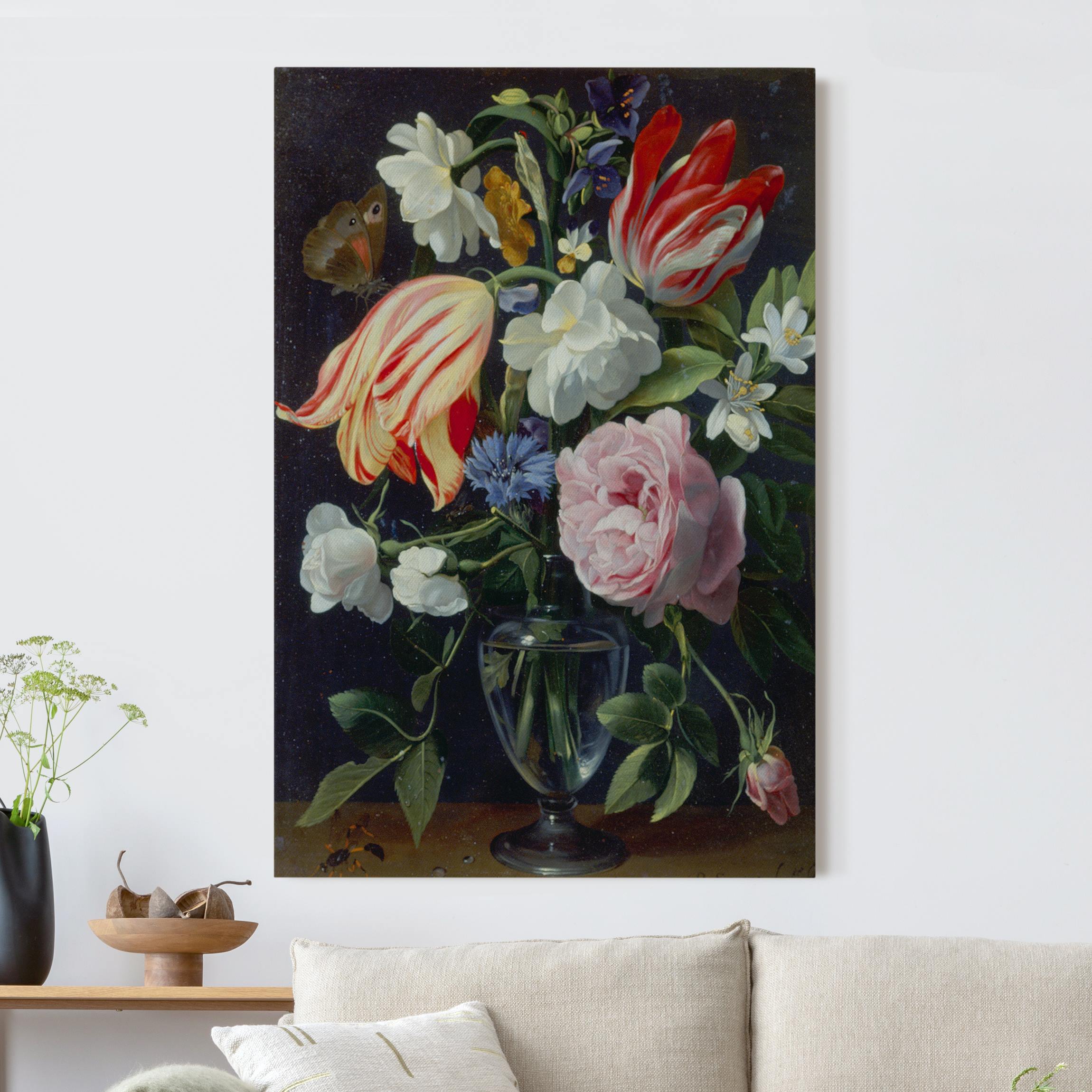 Akustikbild Daniel Seghers - Vase mit Blumen günstig online kaufen