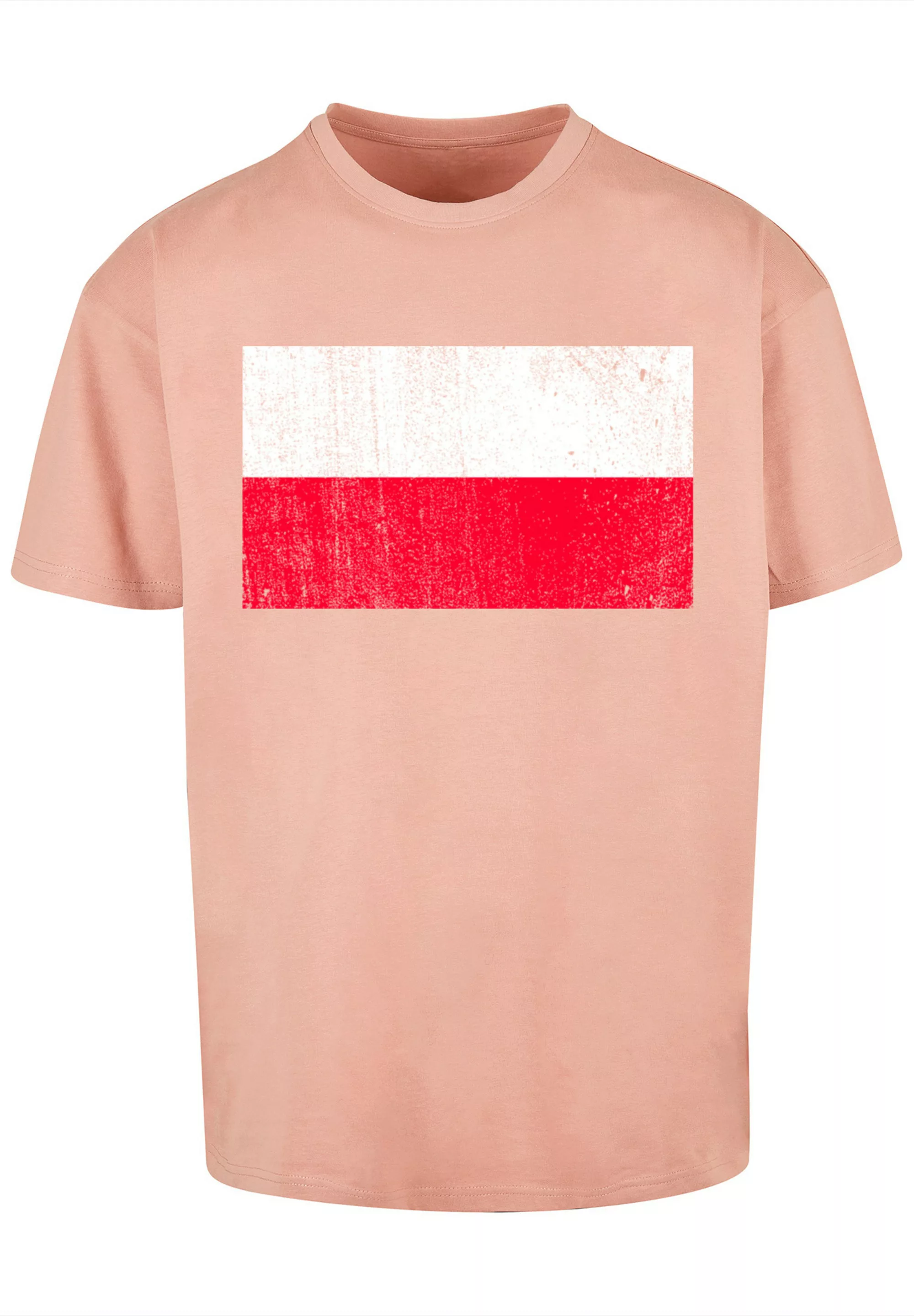 F4NT4STIC T-Shirt "Poland Polen Flagge distressed", Print günstig online kaufen