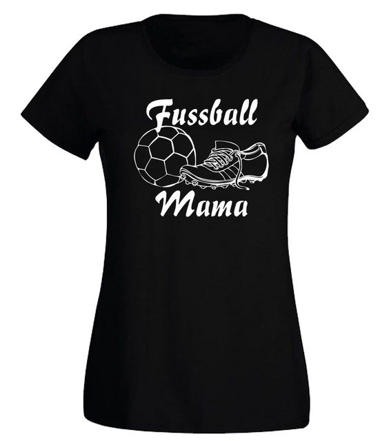 G-graphics T-Shirt Damen T-Shirt - Fussball-Mama Slim-fit, mit Frontprint, günstig online kaufen