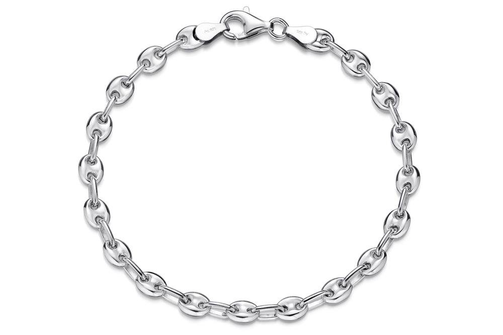 Silberkettenstore Silberarmband Kaffeebohnenkette Armband 5mm - günstig online kaufen