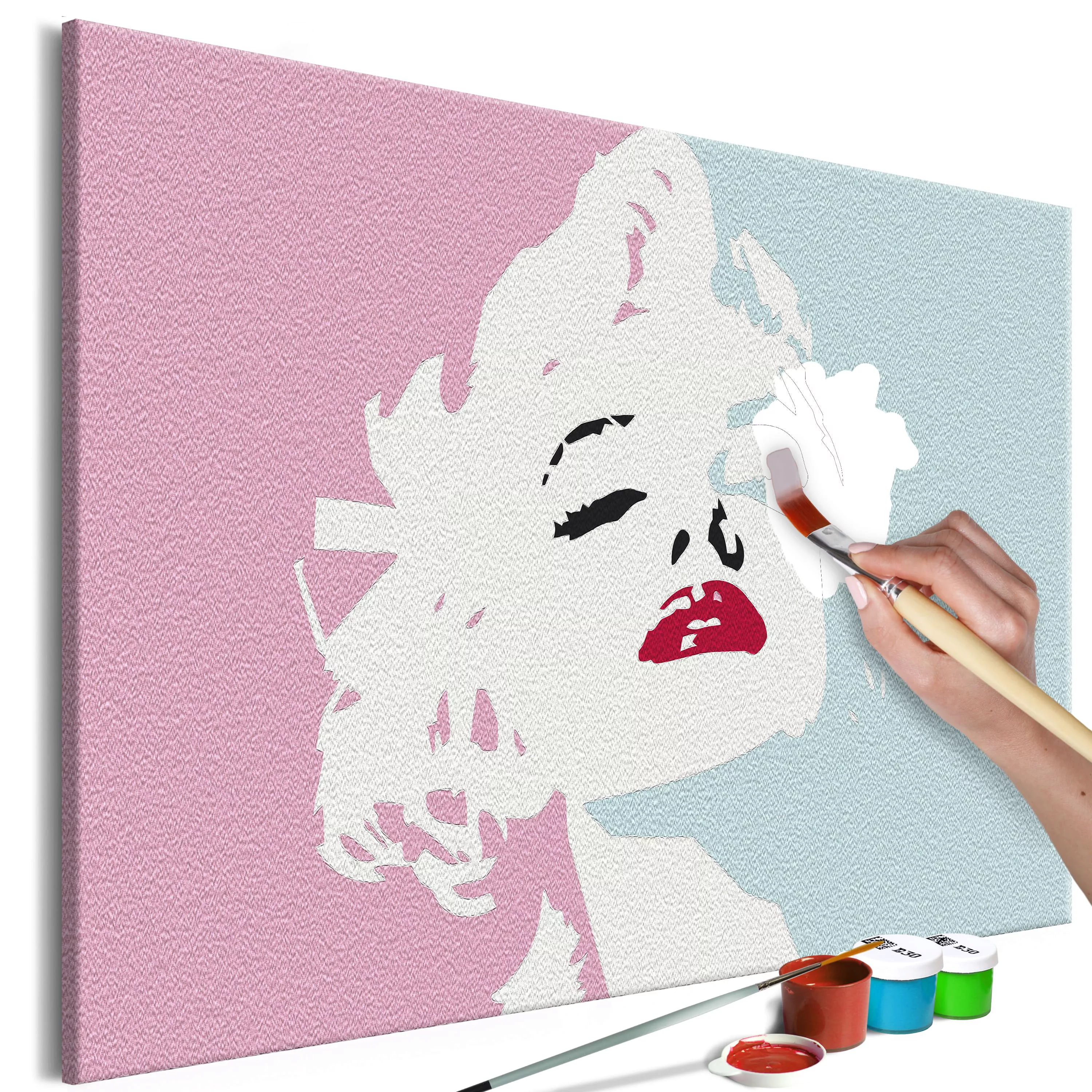 Malen nach Zahlen - Marilyn in Pink günstig online kaufen