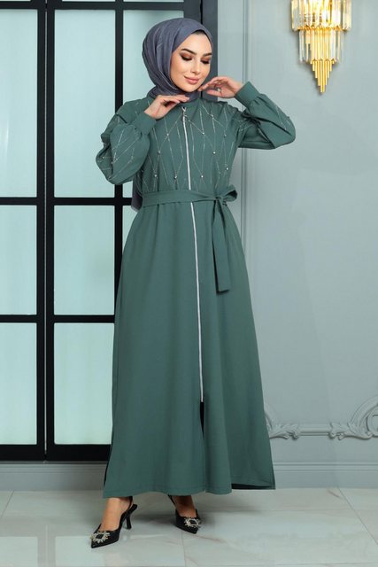 MODAMİHRAM Maxikleid Stein Detail Abaya günstig online kaufen