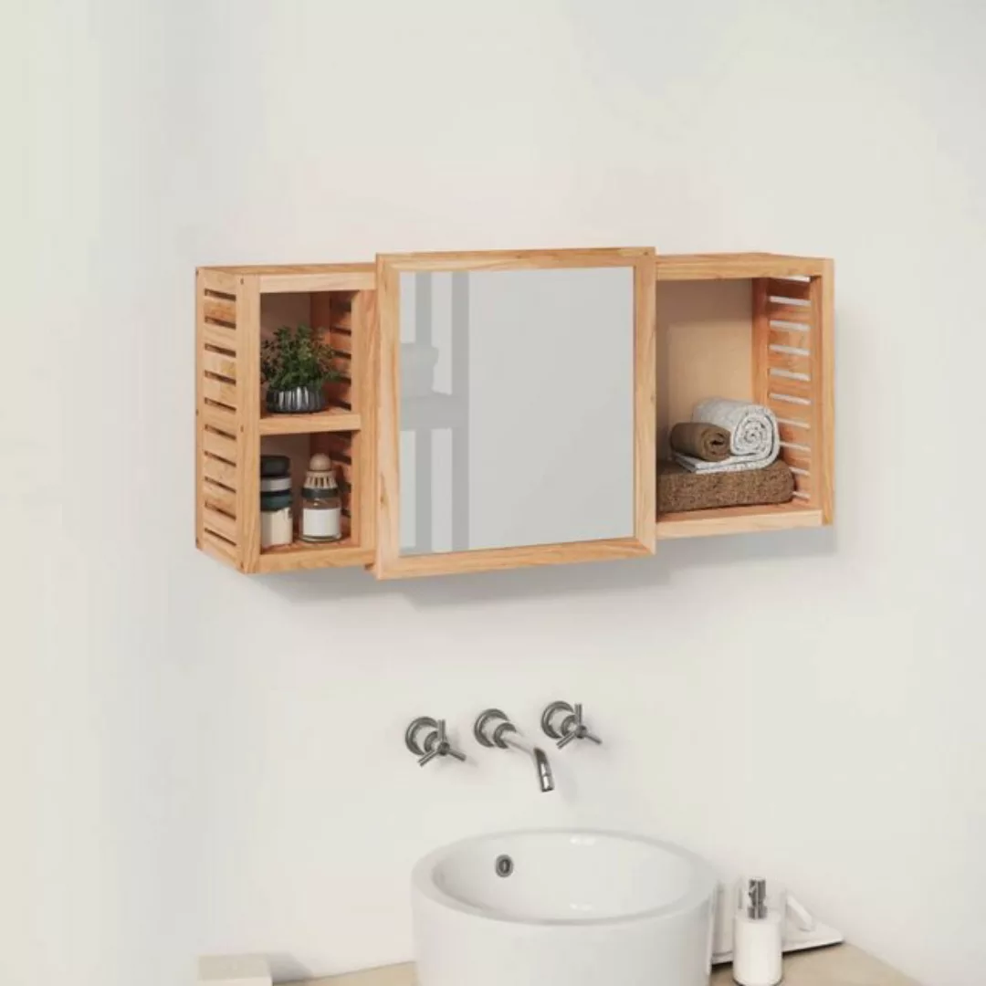 Vidaxl Spiegelschrank 80x17x34 Cm Massivholz Nussbaum günstig online kaufen