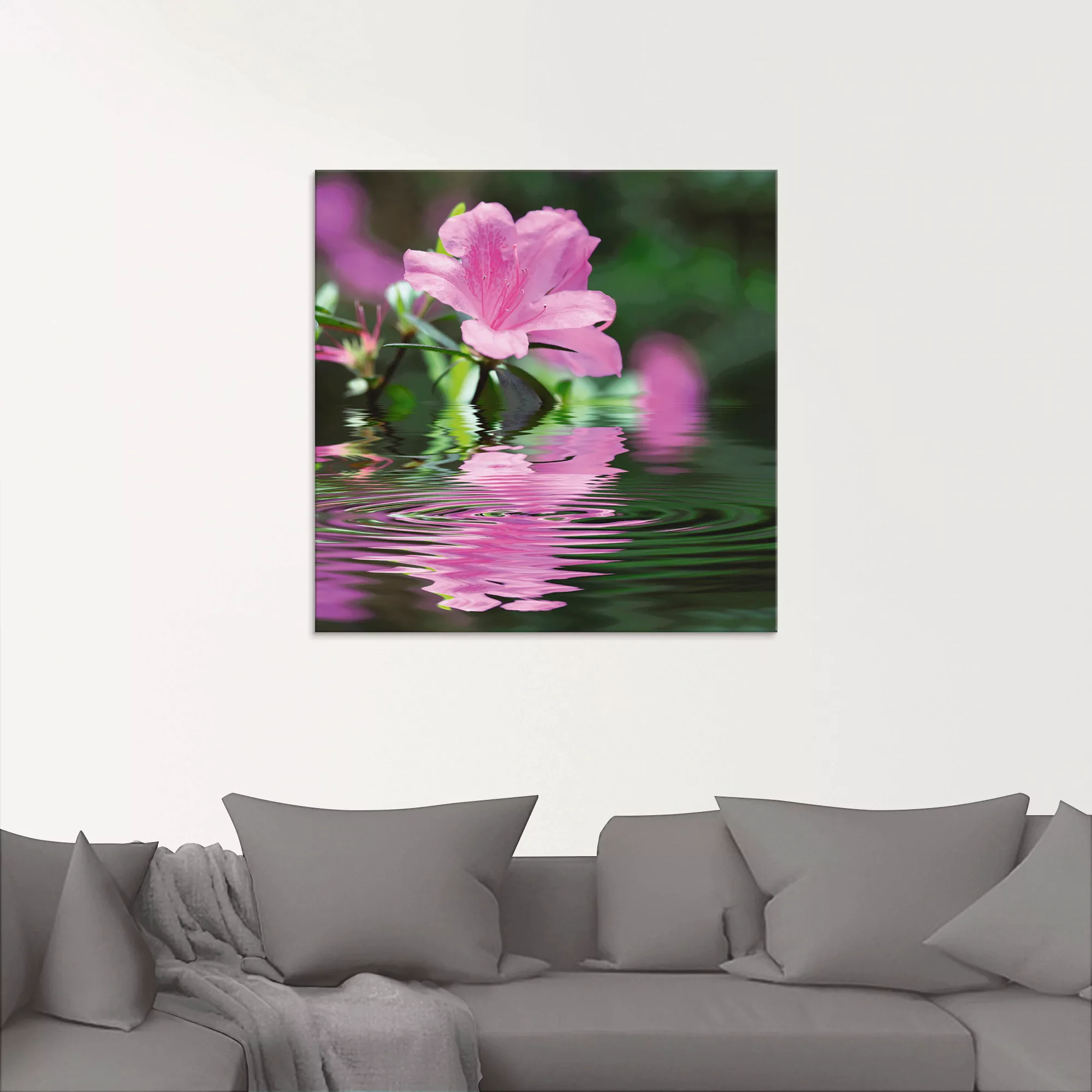 Artland Glasbild "Azalee", Blumen, (1 St.) günstig online kaufen