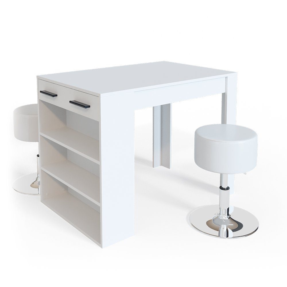 Vicco Bartisch Repose, Weiß, 67 x günstig online kaufen