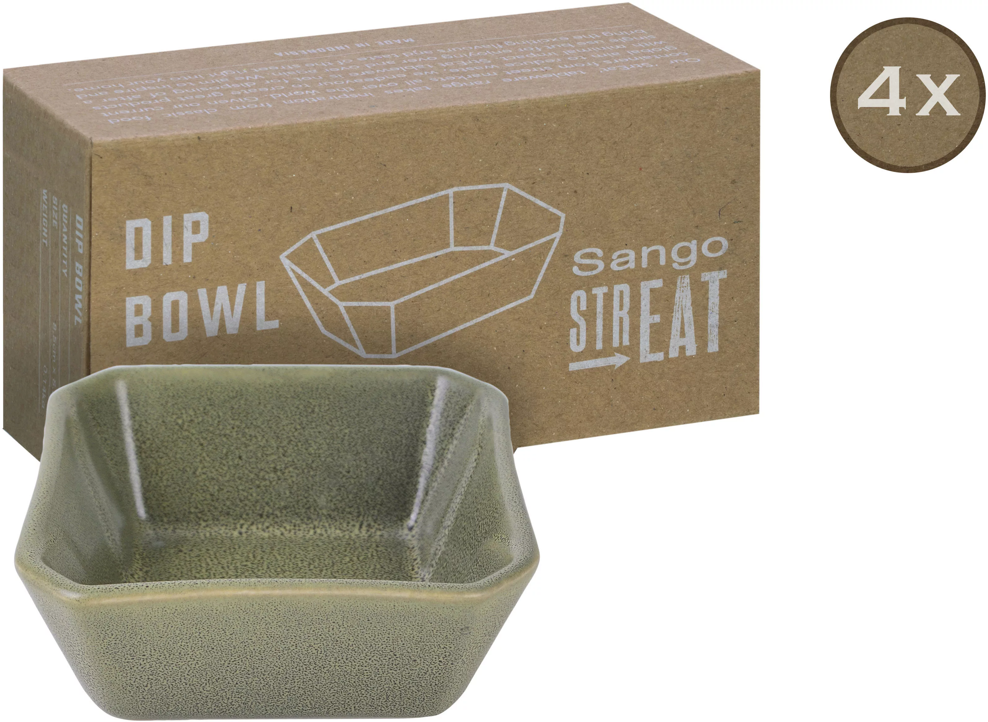 CreaTable Servierset Streat Dip Bowl grün Steinzeug günstig online kaufen