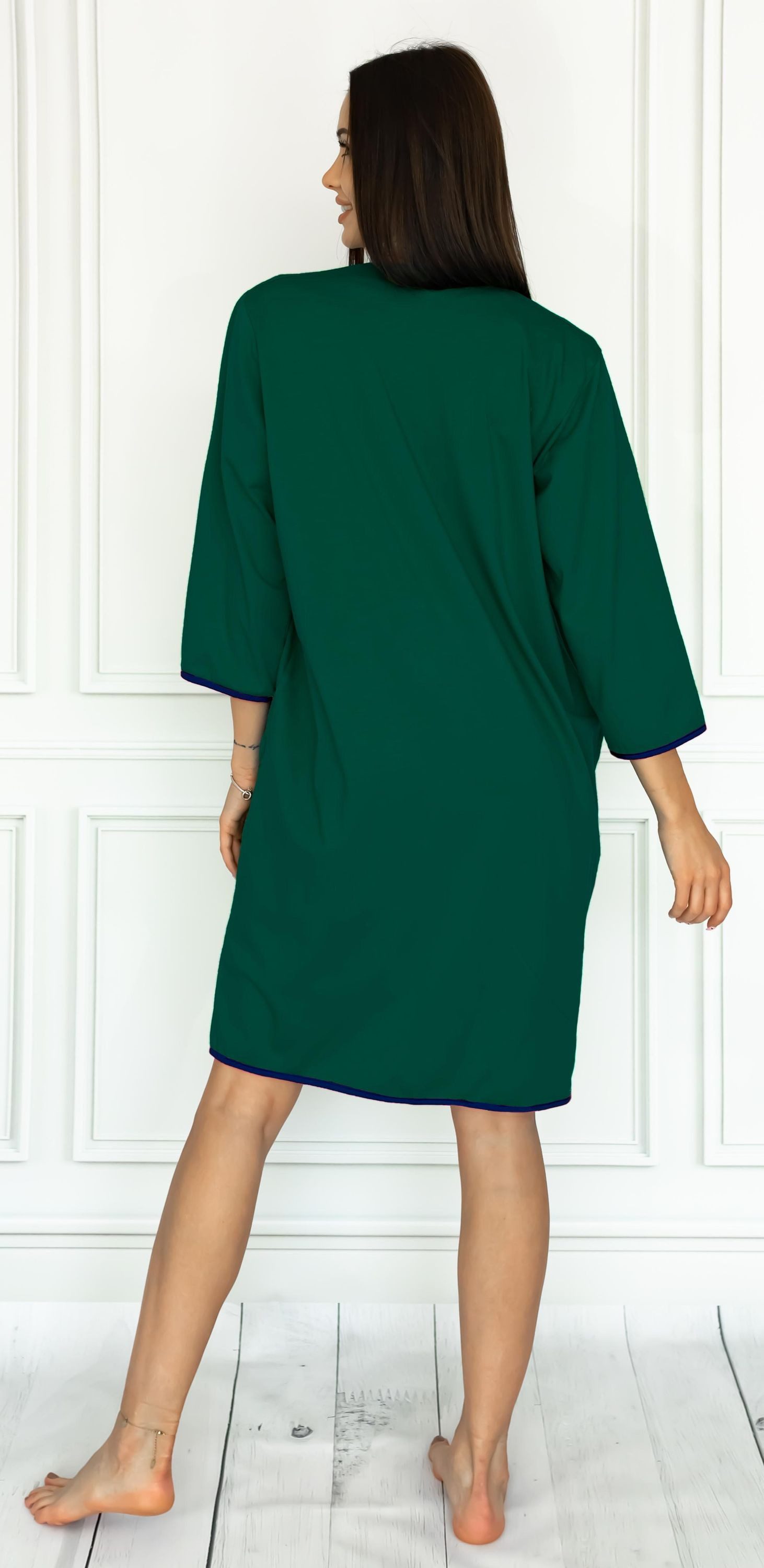Aquarti Damenbademantel Damen Bademantel Morgenmantel Reißverschluss günstig online kaufen