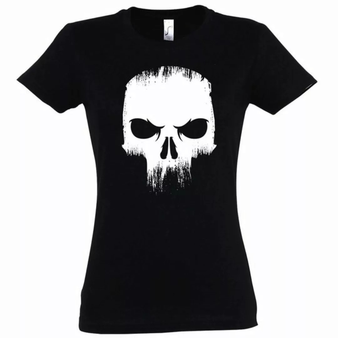 Youth Designz T-Shirt Angry Skull Totenkopf Damen Shirt mit trendigem Front günstig online kaufen