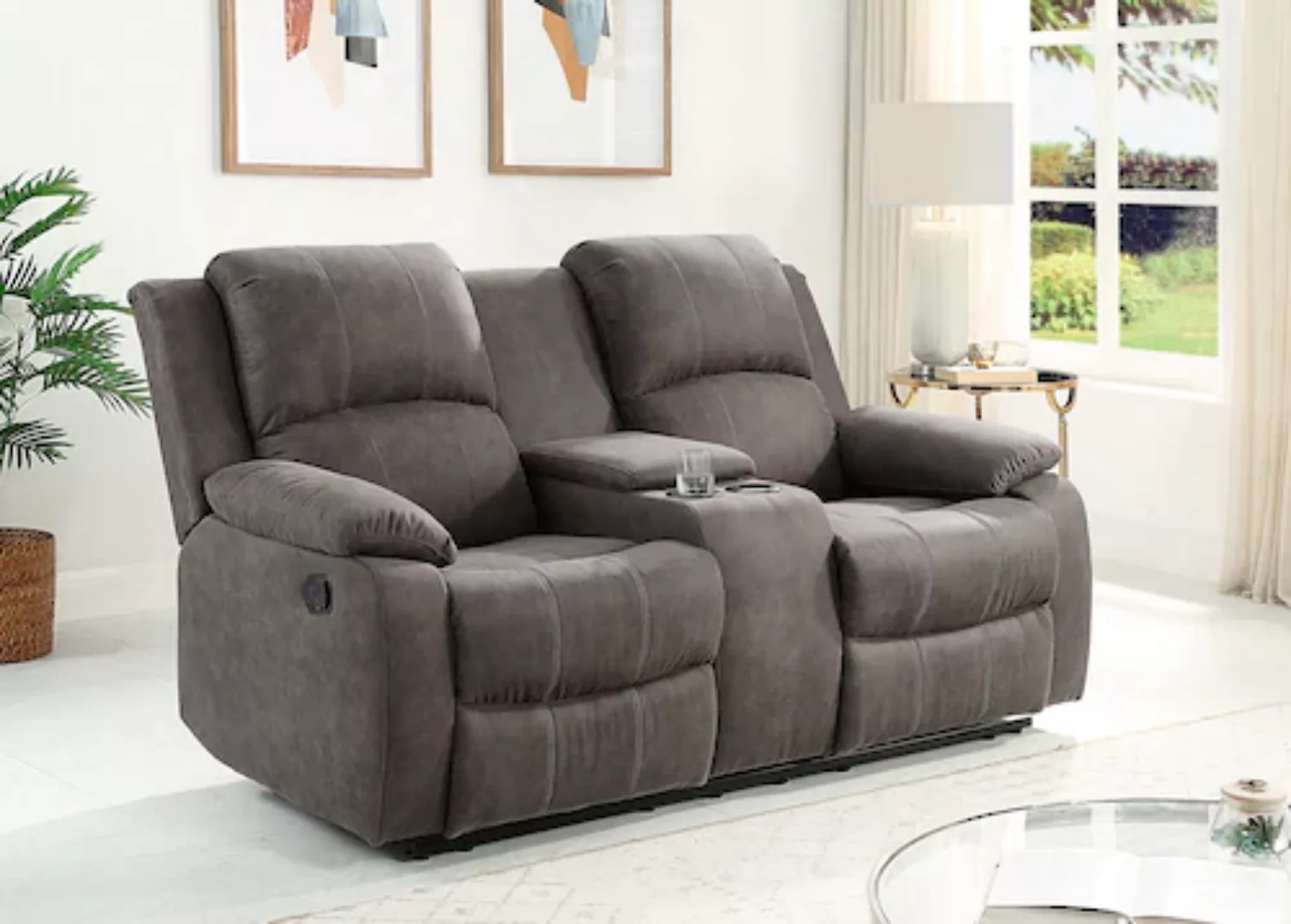 ATLANTIC home collection 2-Sitzer "Cicero", mit Relaxfunktion, Federkern un günstig online kaufen