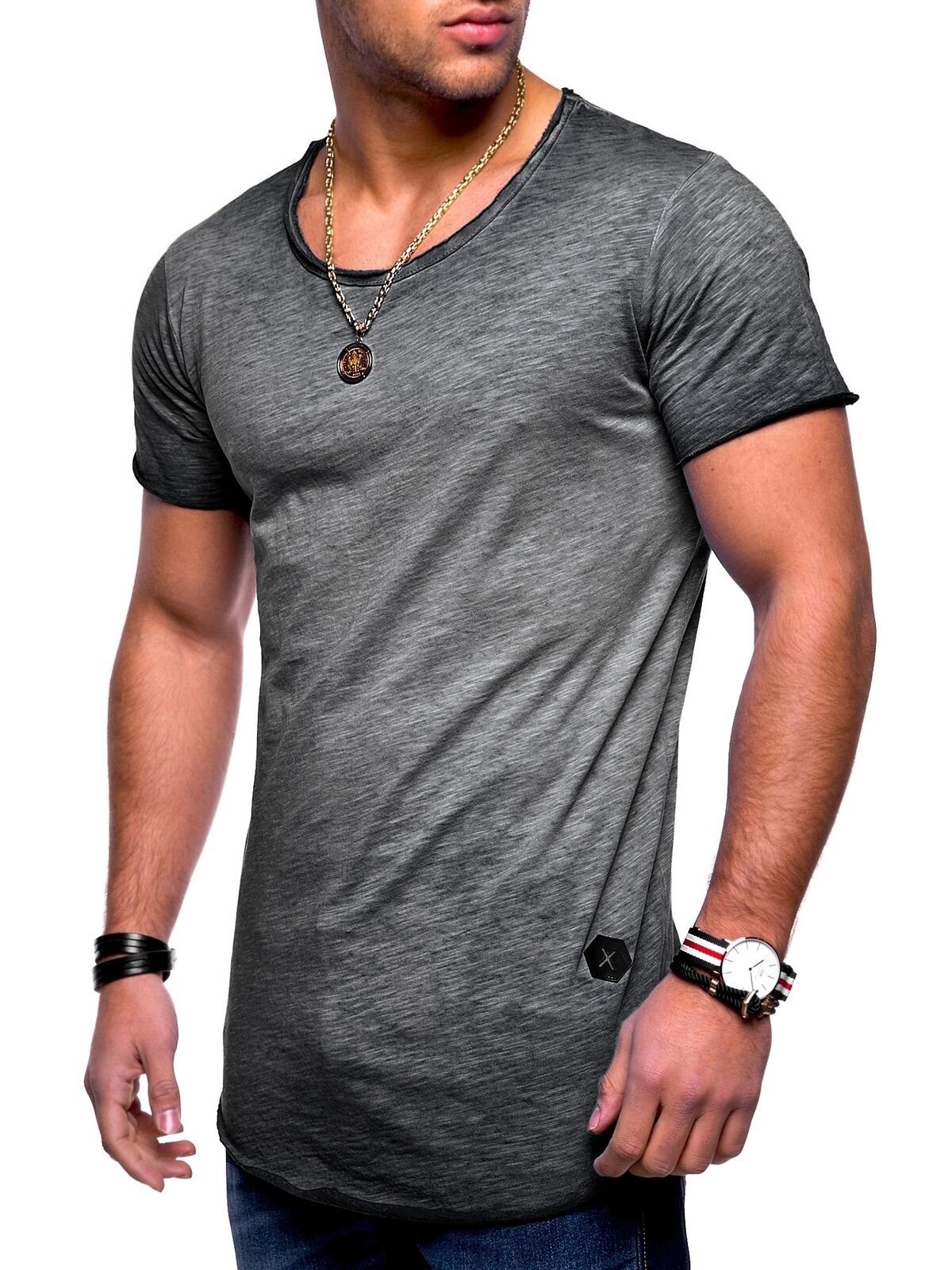 behype T-Shirt "DUST", (1 tlg.), mit Rundhals-Ausschnitt günstig online kaufen