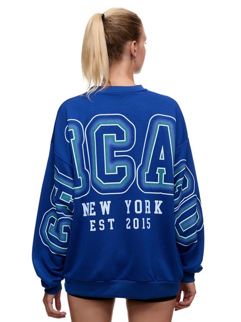 Worldclassca Sweatshirt Worldclassca Oversized Sweatshirt CHICAGO Print Lan günstig online kaufen