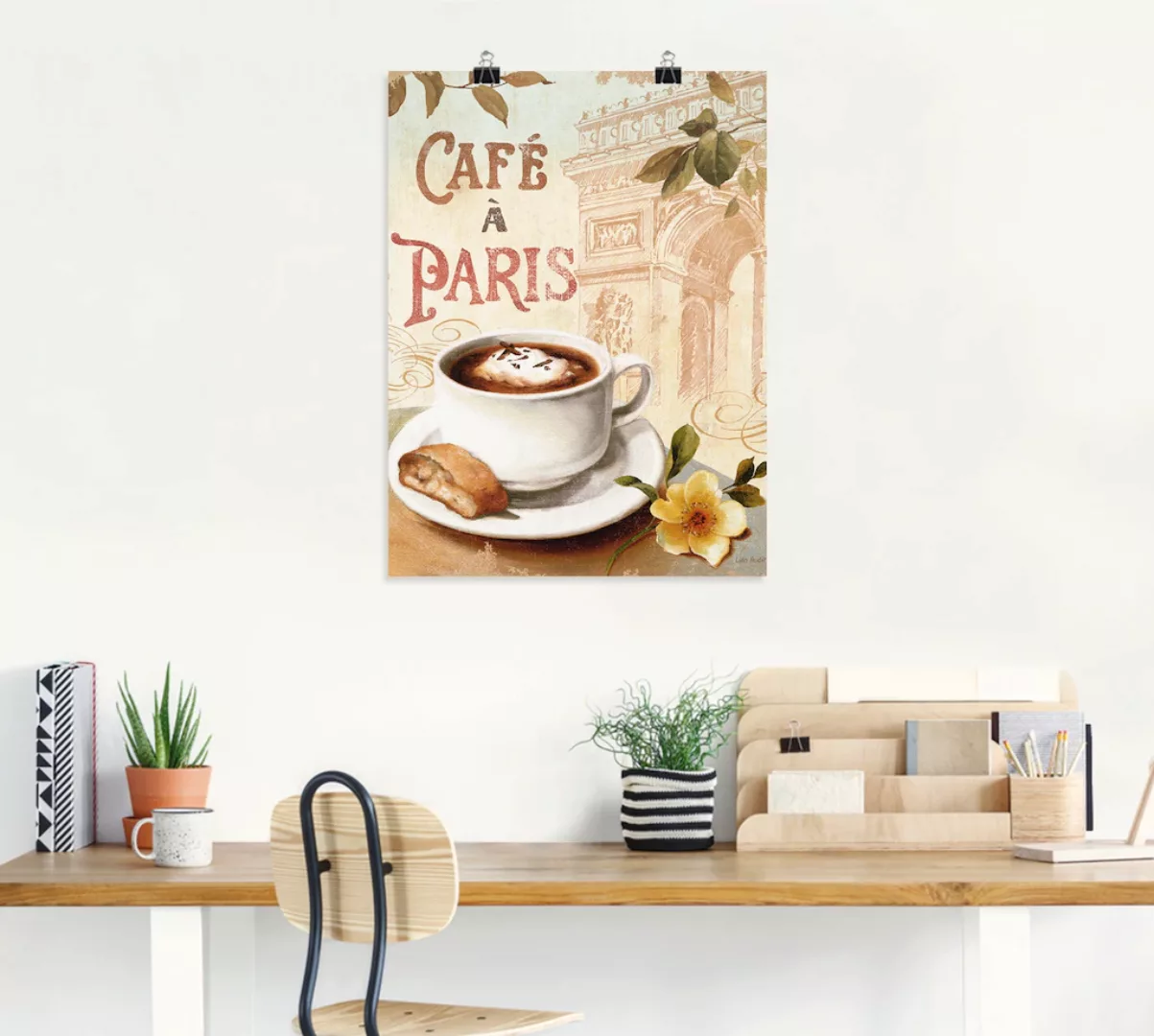 Artland Wandbild "Kaffee in Europa I", Getränke, (1 St.), als Poster, Wanda günstig online kaufen