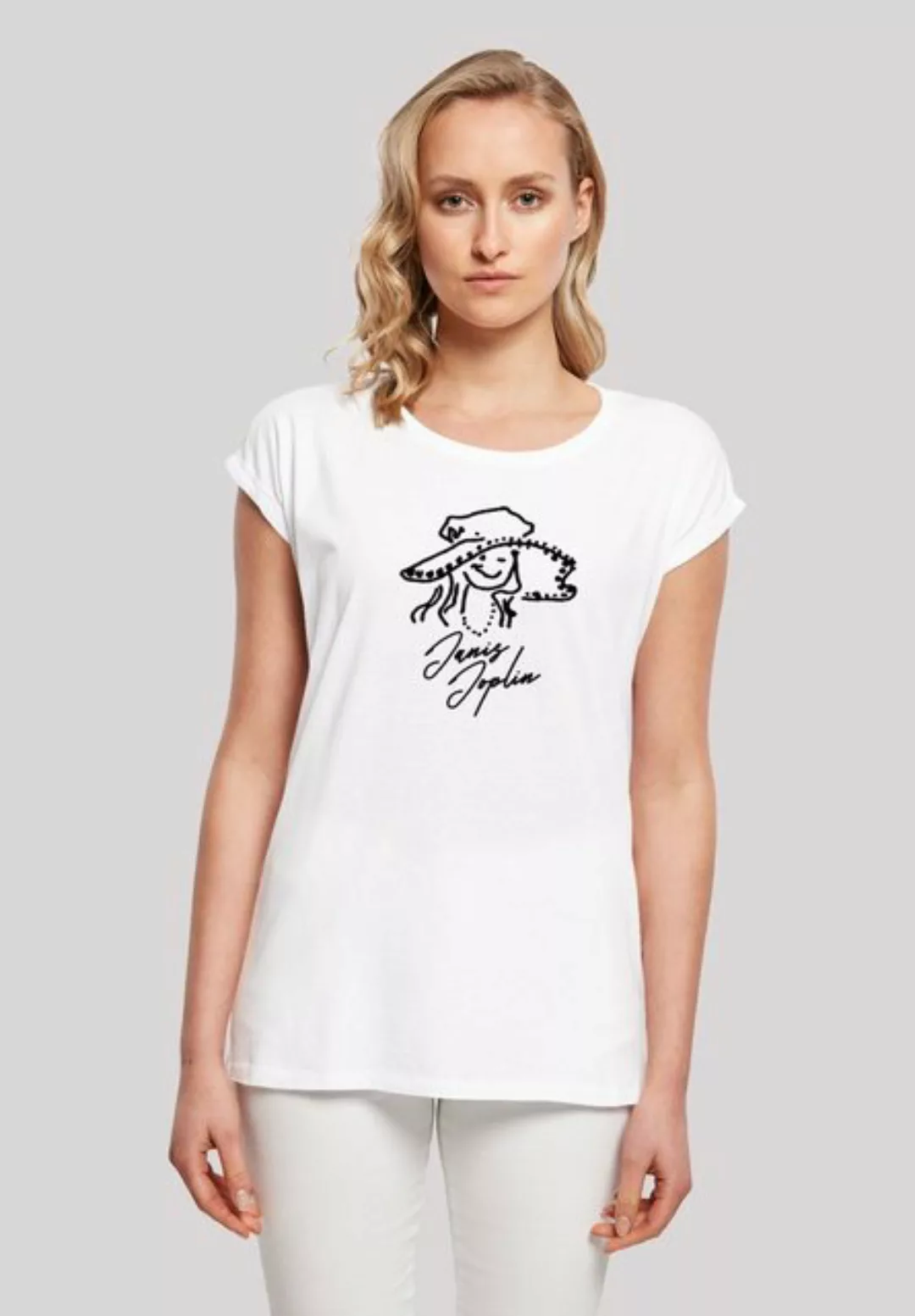 F4NT4STIC T-Shirt Janis Joplin Sketch Damen,Premium Merch,Regular-Fit,Kurze günstig online kaufen
