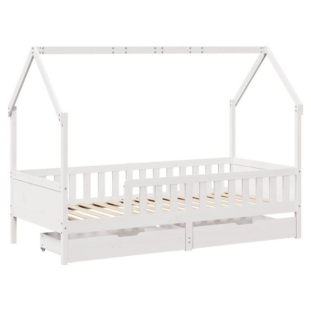 vidaXL Bett Kinderbett mit Schubladen 80x200 cm Massivholz Kiefer günstig online kaufen