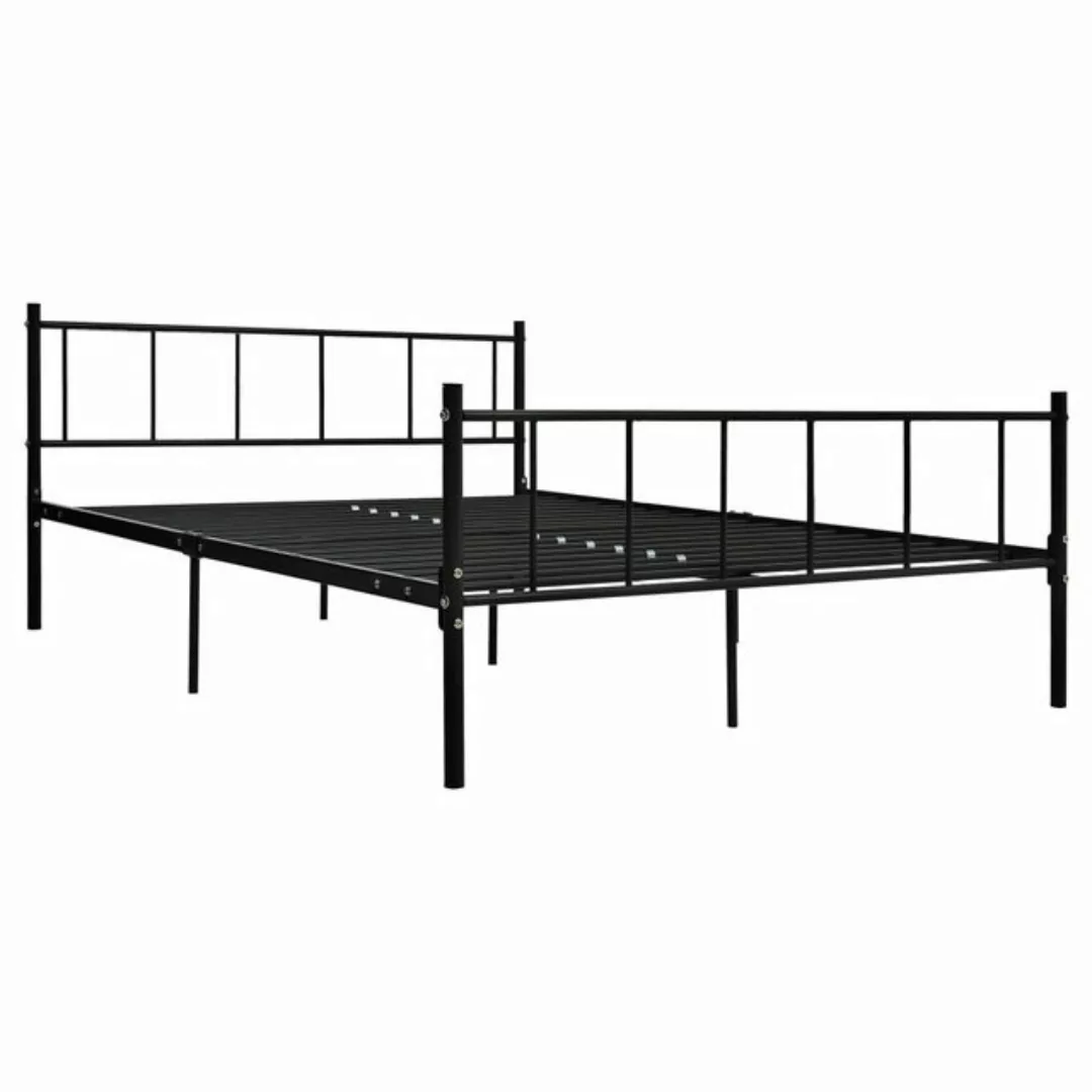 Bettgestell Schwarz Metall 180×200 Cm günstig online kaufen