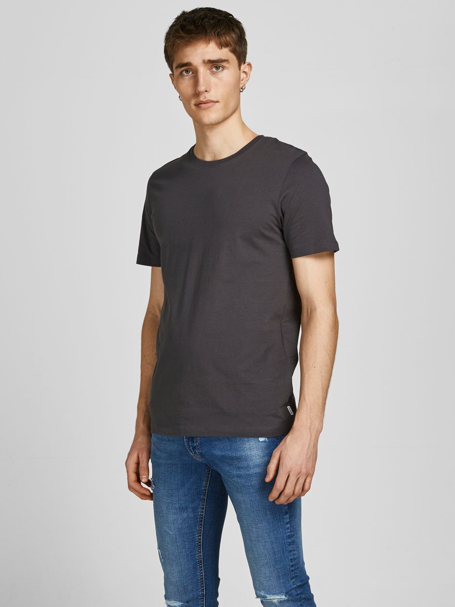 Jack & Jones Herren Rundhals T-Shirt JJEORGANIC BASIC - Slim Fit günstig online kaufen