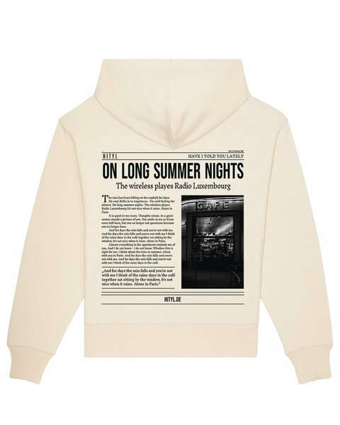 Oversize Hoodie - "On Long Summer Nights" günstig online kaufen