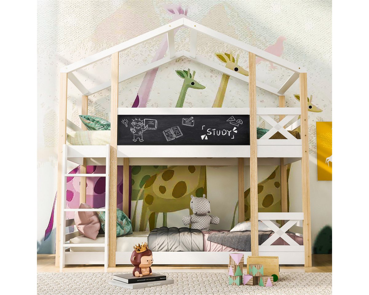 autolock Kinderbett Etagenbett Baumhaus mit Leiter 90 x 200 cm,Hochbett für günstig online kaufen