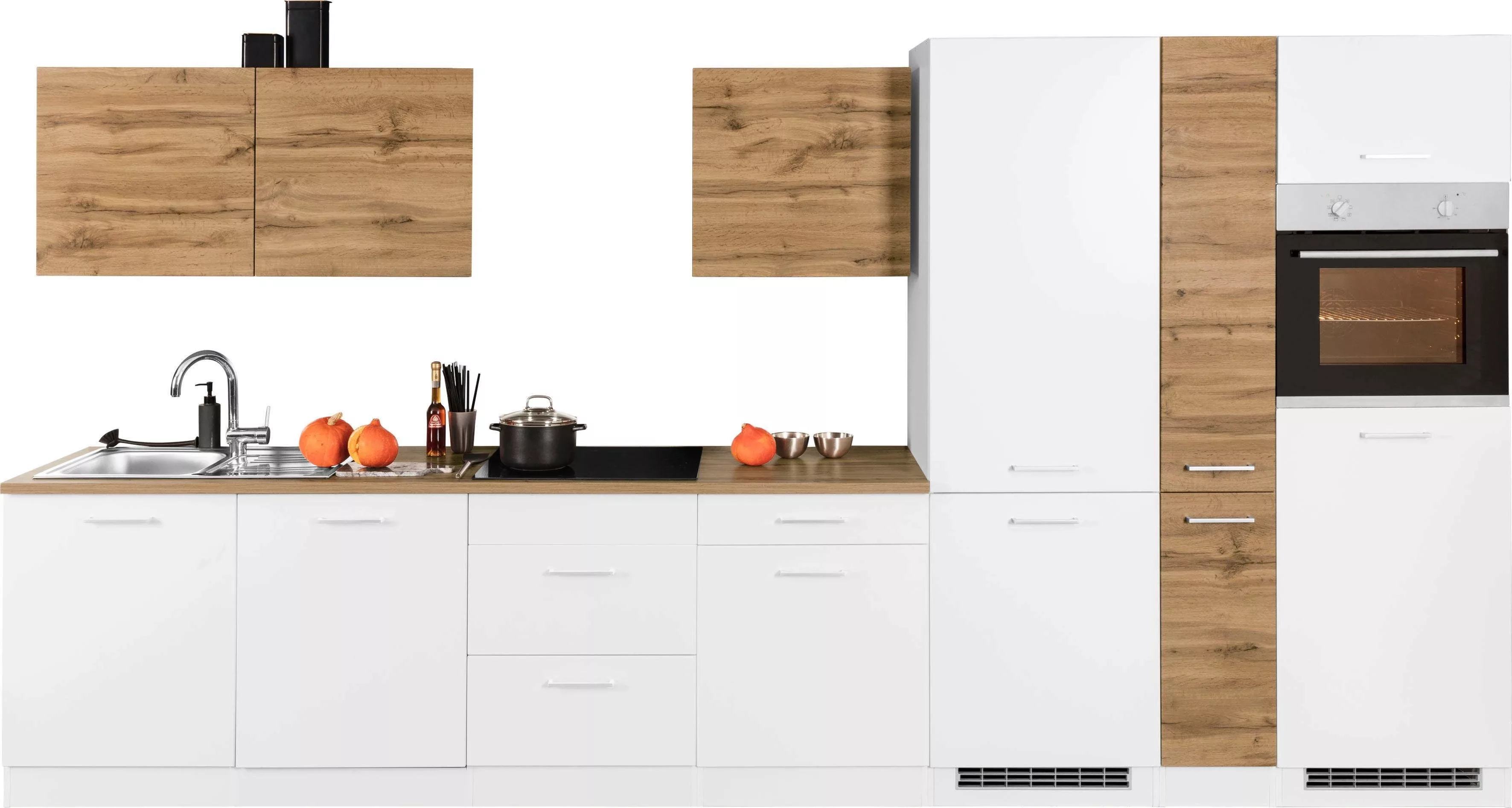 HELD MÖBEL Küchenzeile "Kehl", ohne E-Geräte, Breite 390 cm, für Kühl/Gefri günstig online kaufen
