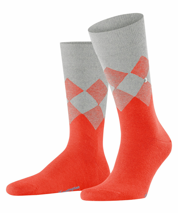 Burlington Hampstead Herren Socken, 40-46, Orange, Baumwolle, 21912-841702 günstig online kaufen