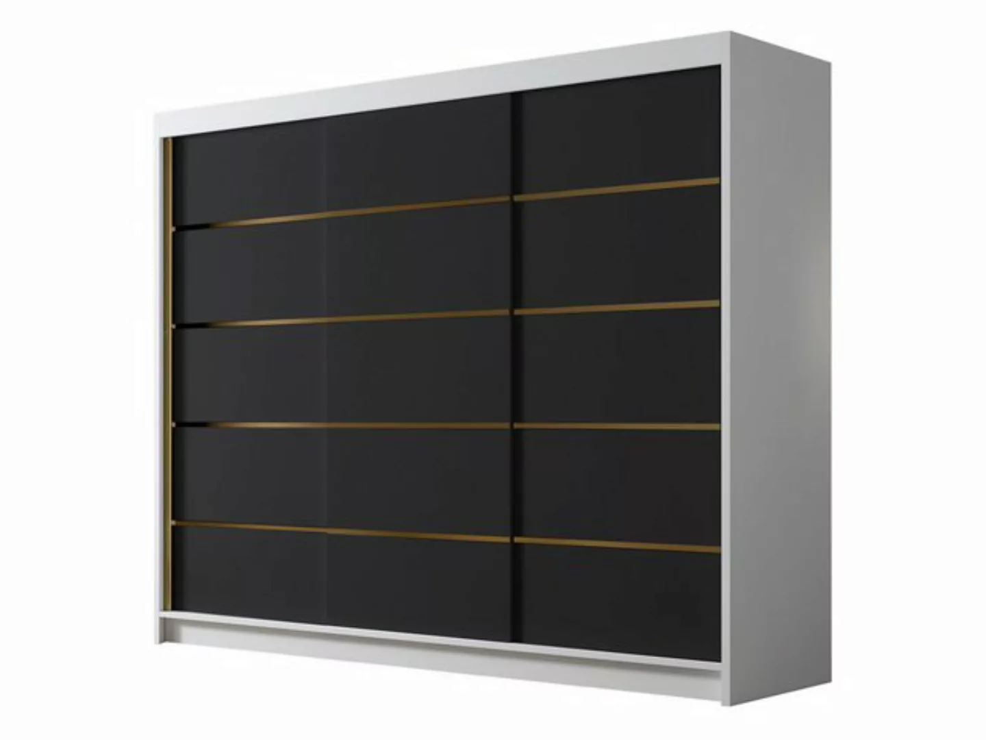 MIRJAN24 Kleiderschrank Amber VII (mit drei Schwebetüren) 250x58x215 cm günstig online kaufen