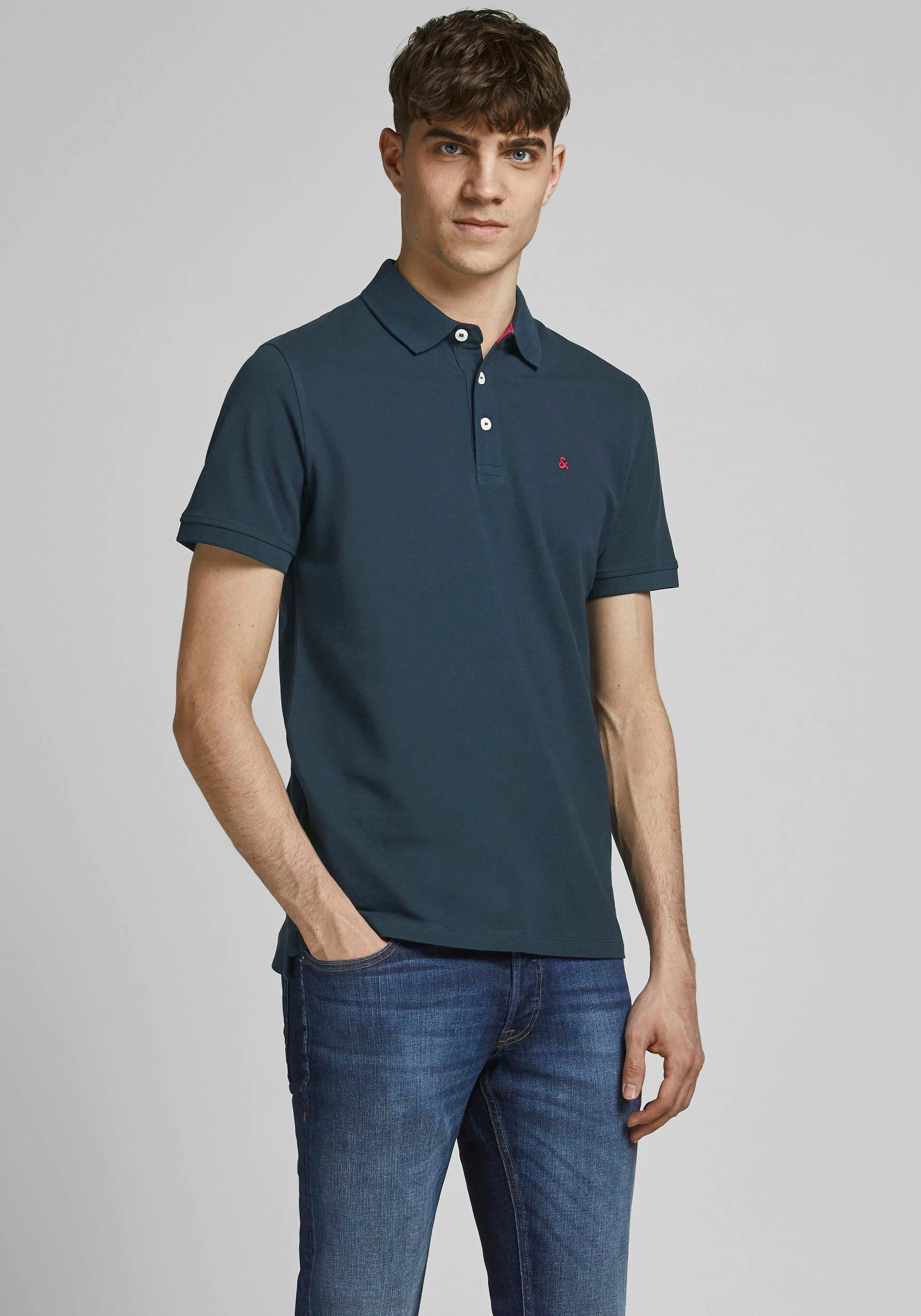 Jack & Jones Herren Poloshirt JJEPAULOS Slim Fit günstig online kaufen