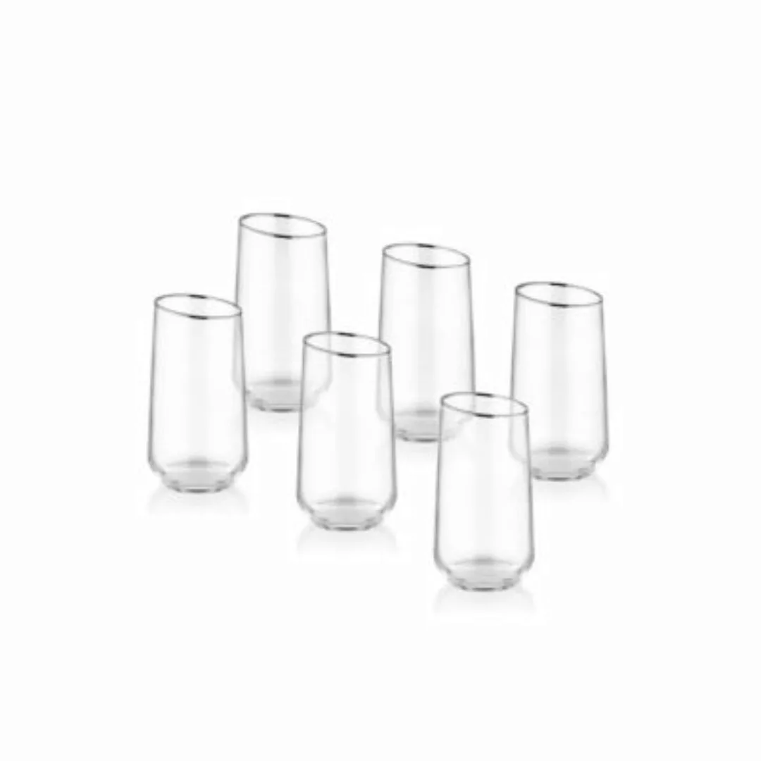 THE MIA Gina Wasserglas Lang 6-tlg. Set silber günstig online kaufen