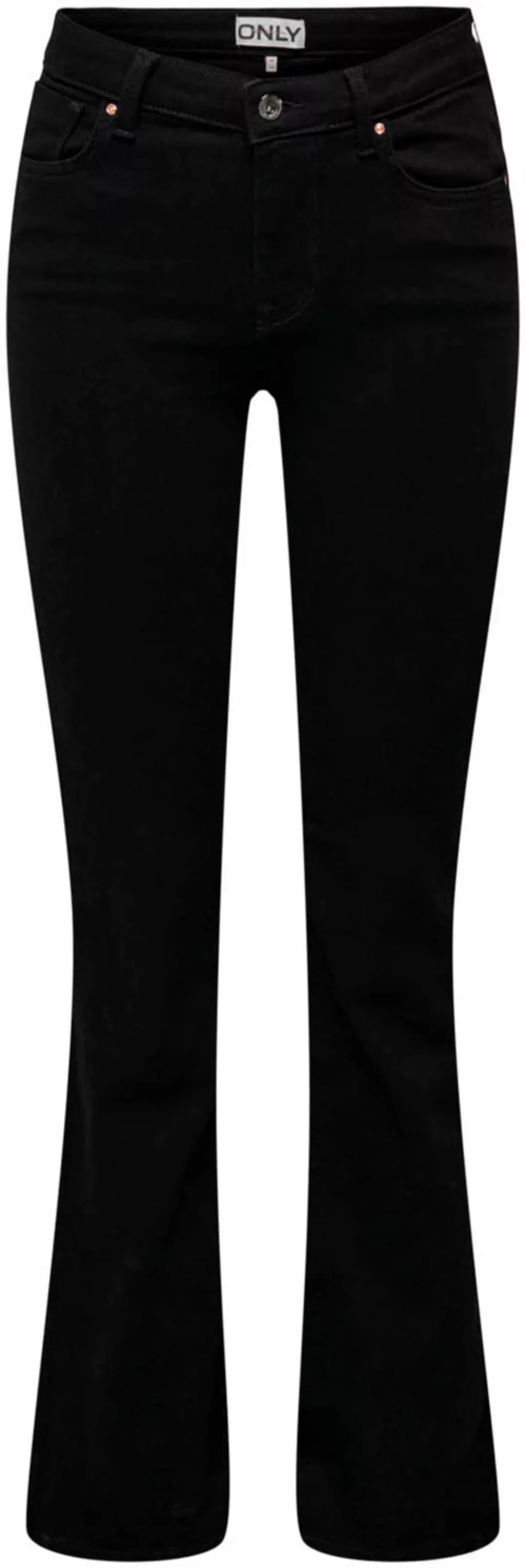 ONLY Bootcut-Jeans "ONLPOWER MID PUSH UP SWEET FLARE DNM EXT" günstig online kaufen