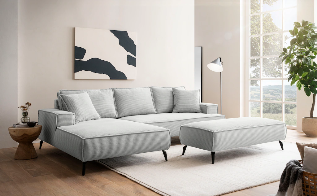 andas Ecksofa "TVINNU, L-Form in Cord, Sofa", wahlweise Recamiere rechts/li günstig online kaufen