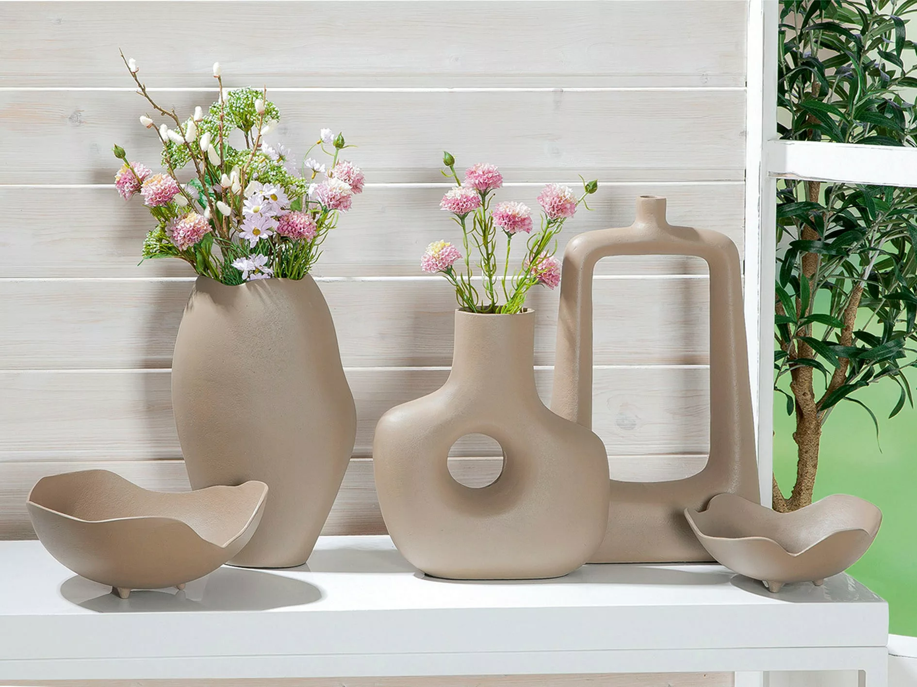 Casablanca by Gilde Tischvase »Helena, Dekovase«, (1 St.), Vase aus Alumini günstig online kaufen