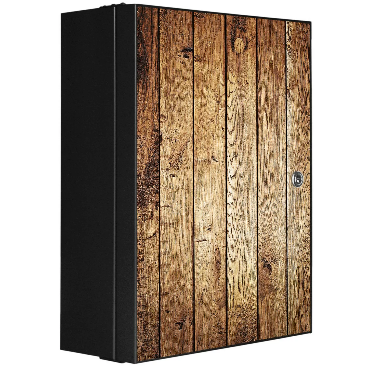 Banjado XXL Medizinschrank Abschliessbar 35x46x15cm Arzneischrank Anthrazit günstig online kaufen