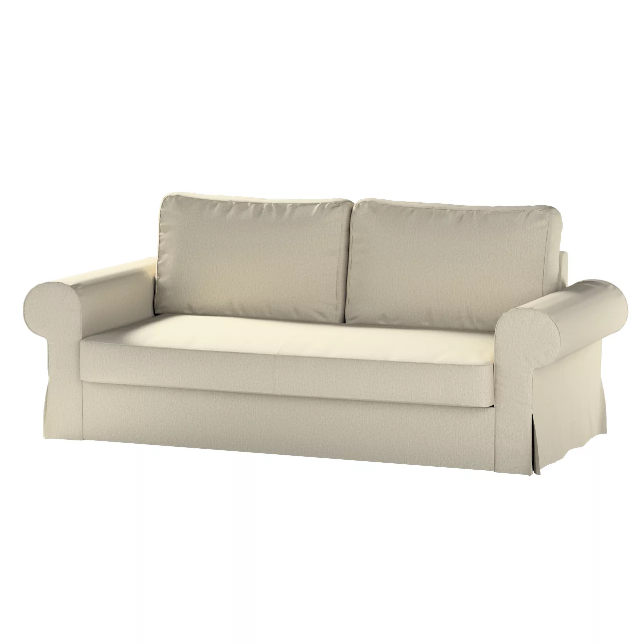 Bezug für Backabro 3-Sitzer Sofa ausklappbar, beige-grau, Bezug für Backabr günstig online kaufen