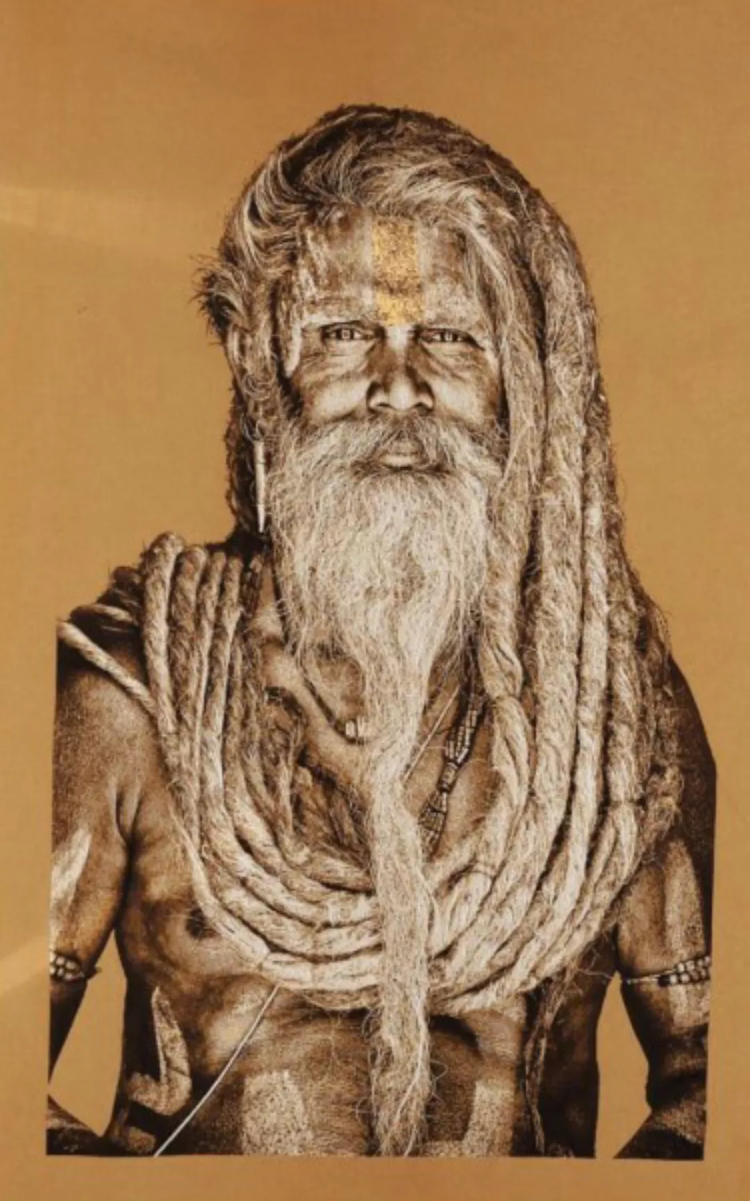 Gobelin Bild - Veda Shripati - Sand ca. 125 x 195 cm gerahmt günstig online kaufen
