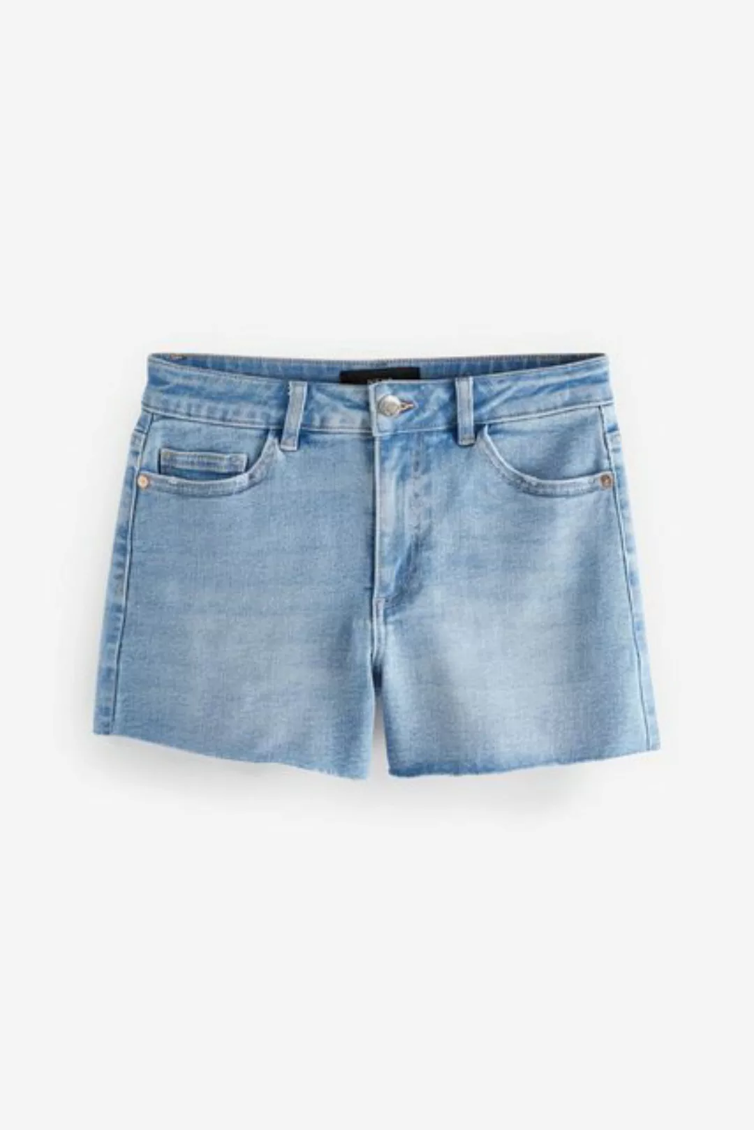 Next Jeansshorts Superweiche Denim-Shorts mit Fransensaum (1-tlg) günstig online kaufen