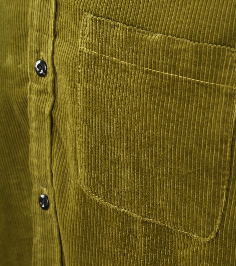 Scotch and Soda Solid Corduroy Hemd Grün - Größe L günstig online kaufen