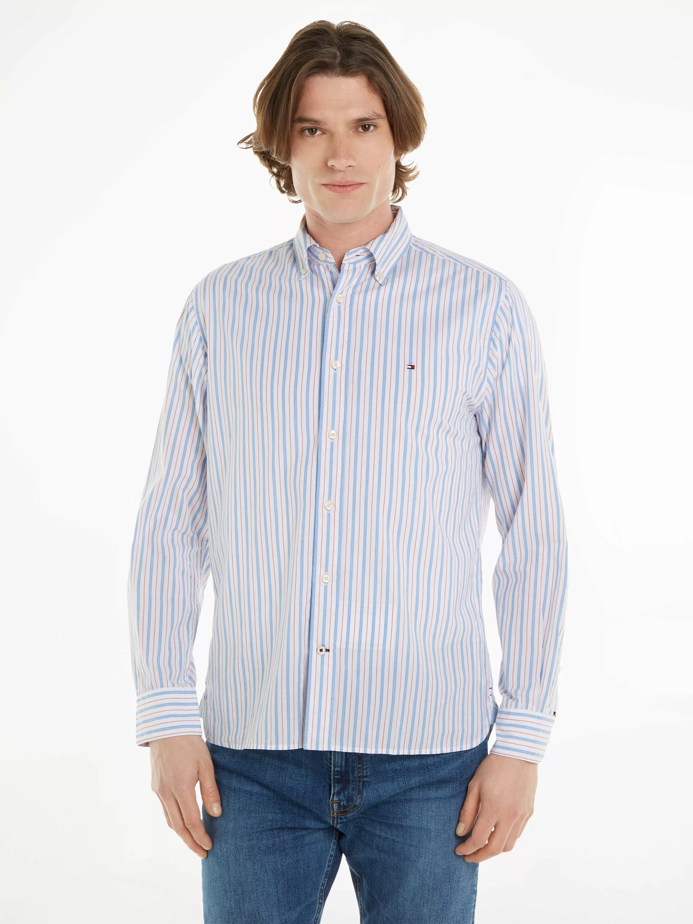 Tommy Hilfiger Langarmhemd "NATURAL SOFT EASY STP RF SHIRT", mit Knopfleist günstig online kaufen