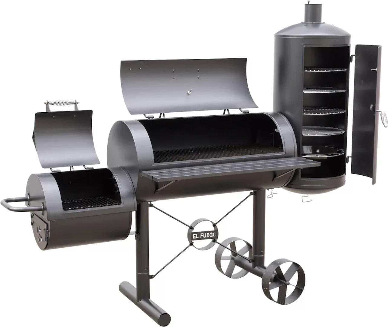 El Fuego Smoker Holzkohlegrill Kiona Schwarz günstig online kaufen