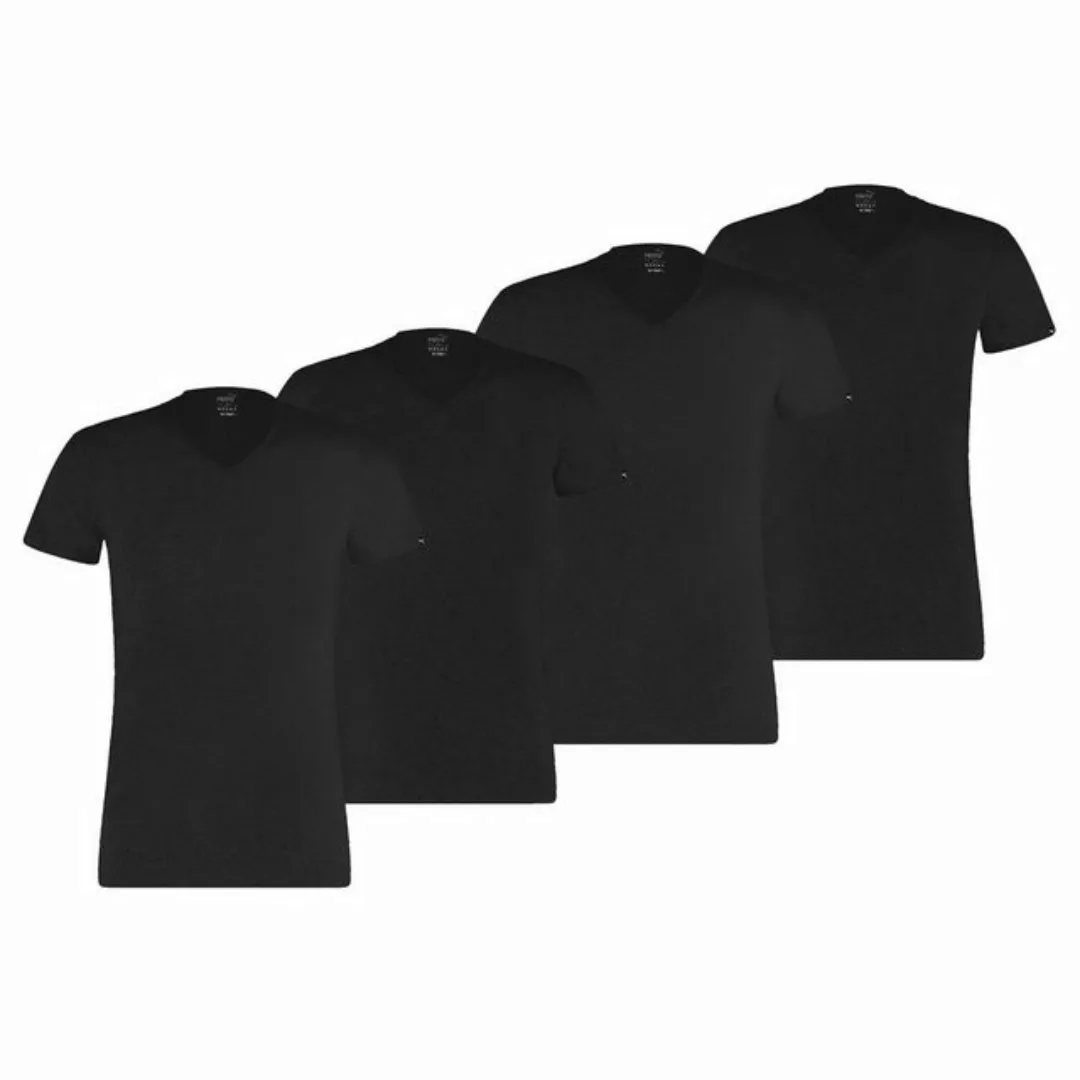 PUMA T-Shirt Herren T-Shirt, 4er Pack - Basic V-Neck günstig online kaufen